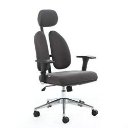Fauteuil SY15 - Sytème de double dossier - Accoudoirs +Tétiêre - Noir