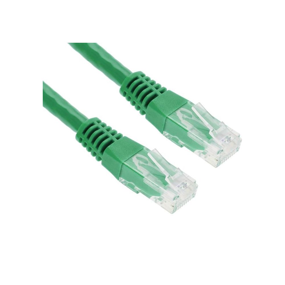 Cordon patch blindé Cat.6 S/FTP, RJ45 cuivre 250Mhz - VERT 1m // Cordon patch blindé Cat.6 S/FTP, RJ45 cuivre 250Mhz - VERT 1m //