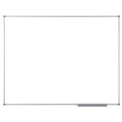 Tableau blanc 100 x 150 cm émaillé magnétique Cadre alu + auget //