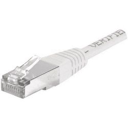 Cordon patch blindé Cat.6 F/UTP, RJ45 cuivre 250Mhz - GRIS 2m //