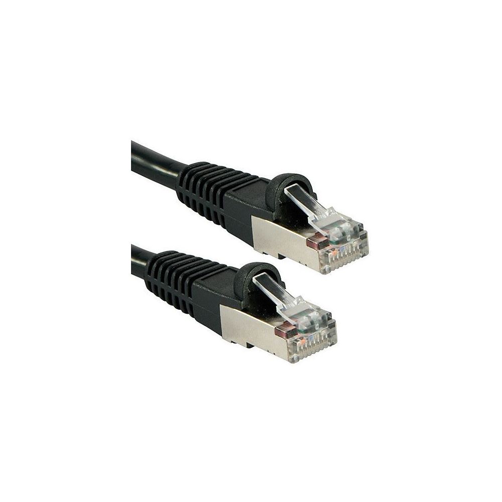 Cordon patch blindé Cat.6 STP, RJ45 cuivre 250Mhz - NOIR 5m // Cordon patch blindé Cat.6 STP, RJ45 cuivre 250Mhz - NOIR 5m //
