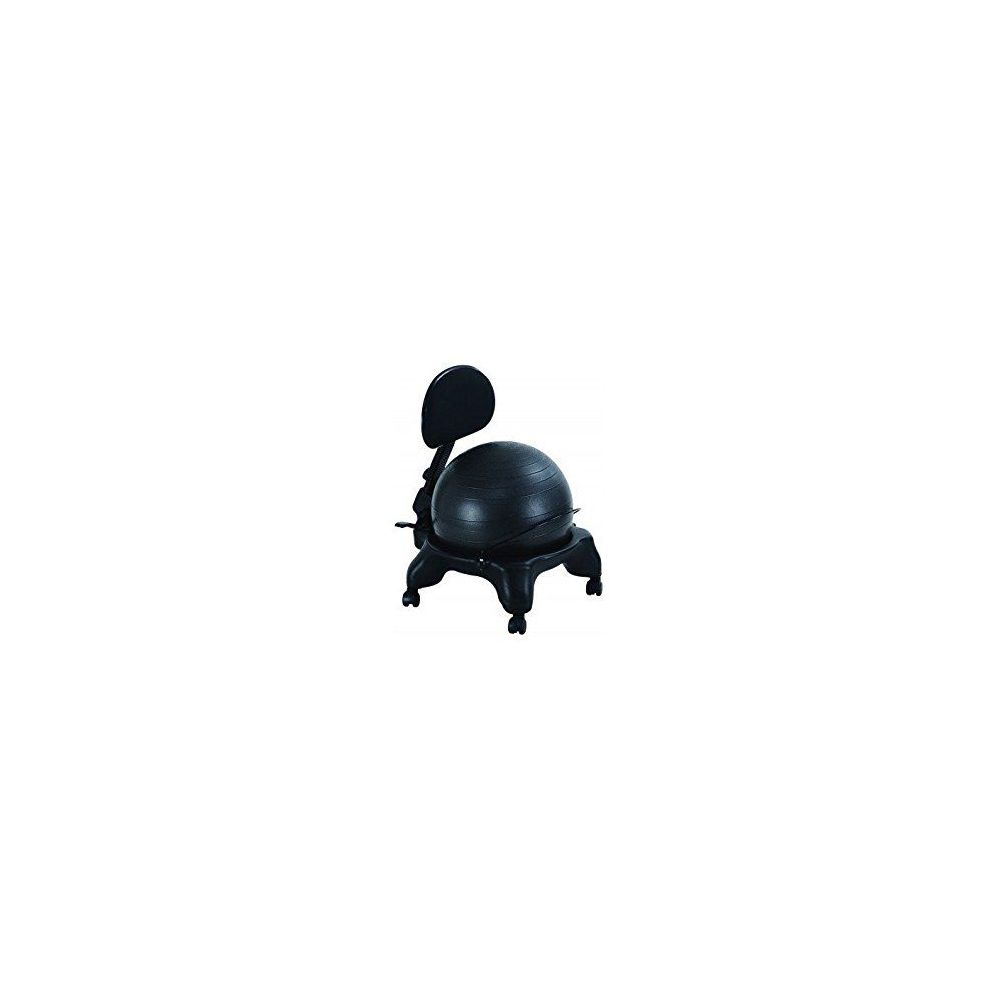 Chaise ballon avec dossier réglable - Noir Chaise ballon avec dossier réglable - Noir